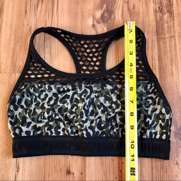 Victoria Secret PINK Green Camo Sports Bra Small - Picture 6 of 13